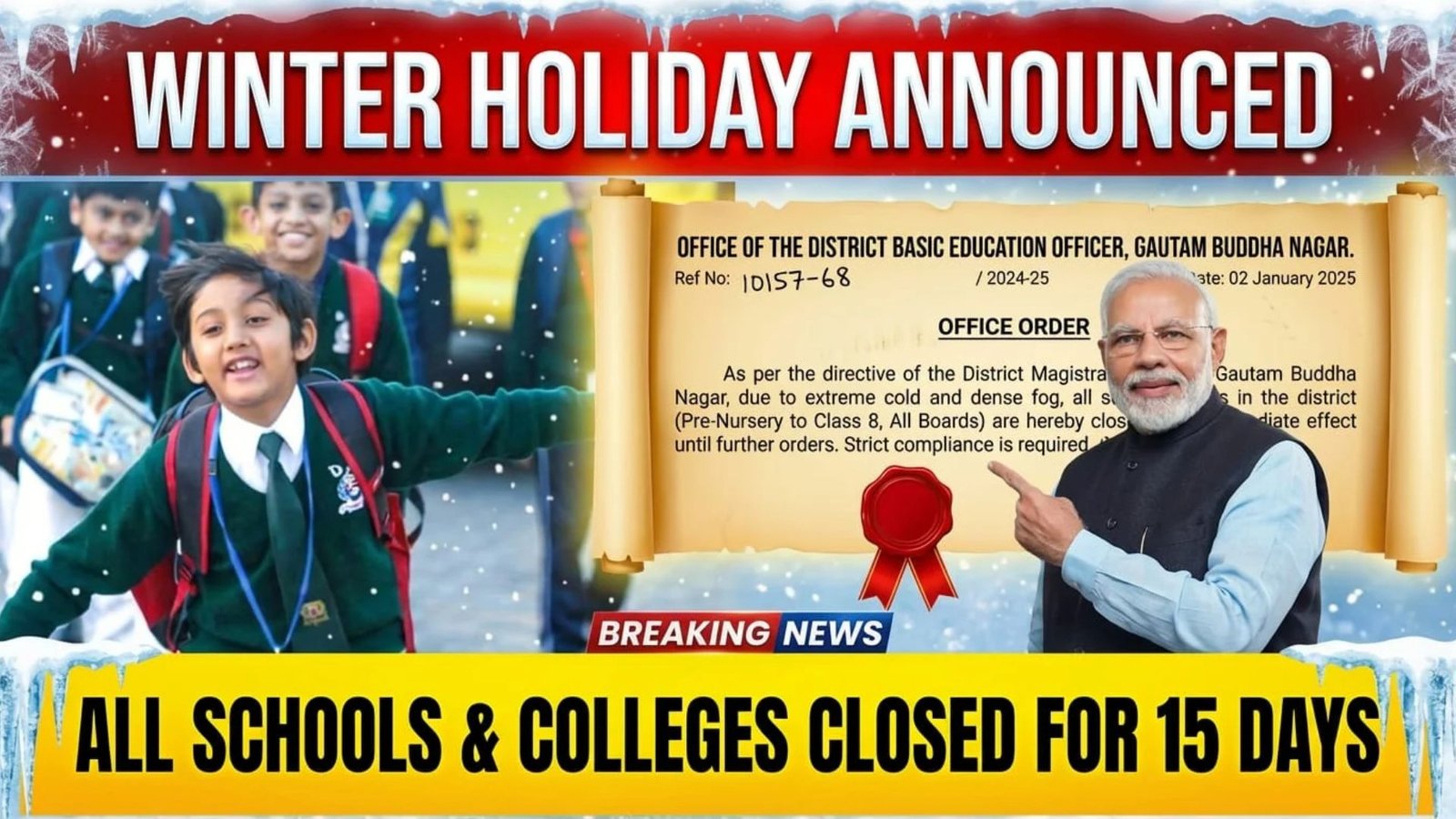 School and College Winter Holidays